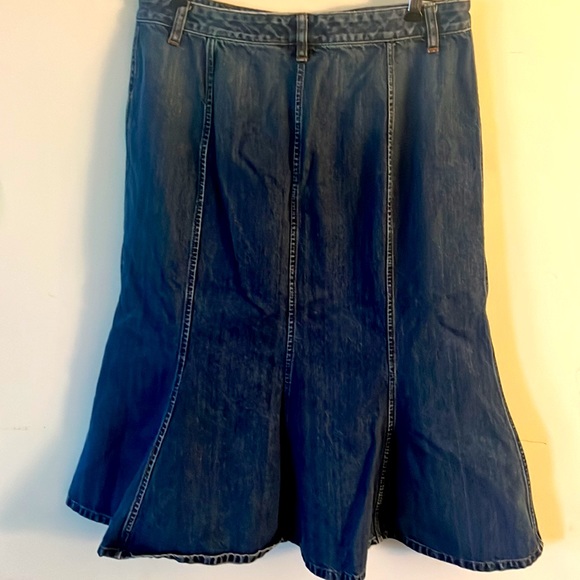 Lauren Jeans Co. Ralph Lauren Sz 10 Tulip Bottom   Boho Denim 100% Cotten - Picture 6 of 7